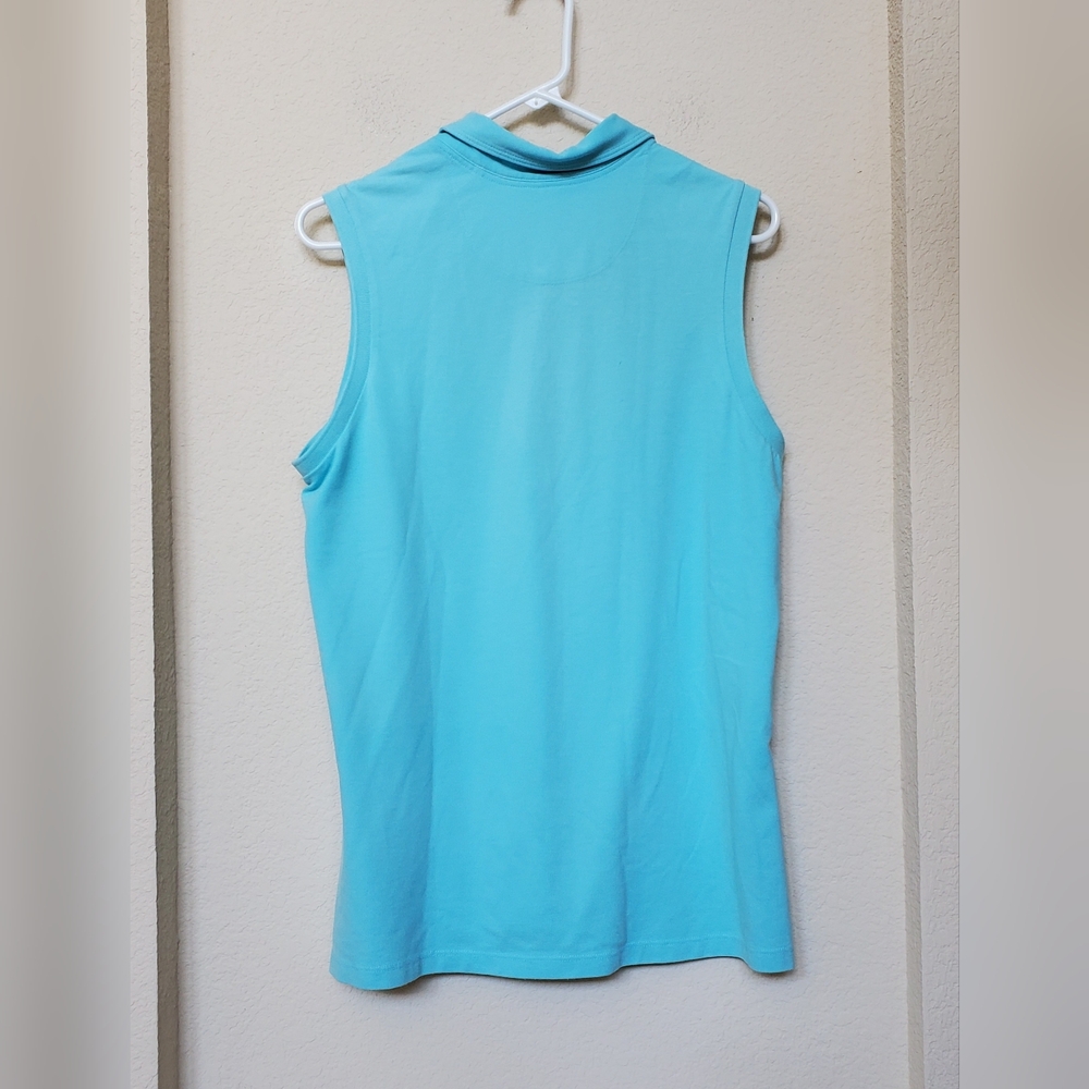 Tommy Bahama Sleeveless Polo Island Zone Top.  Size Large - Picture 4 of 6